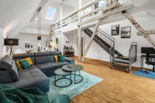 DND Design Loft I 170qm I Parken I Balkon I Workstation I Netflix I Kaffee I Waschmaschine I Trockner I Xbox I Ausblick - Würzburg - 9