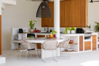 SKYLINE 9 - Spacious & Stylish LUXURY PANORAMIC SEAVIEW Villa with OUTDOOR Living & Kitchen, OUTDOOR CINEMA, PRIVATE GYM, SALT WATER POOL with JACUZZI in Plai Laem - Koh Samui - 4