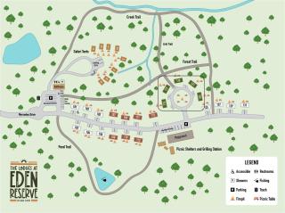 Block of 5 Lodges at Eden Reserve - For Groups - 6