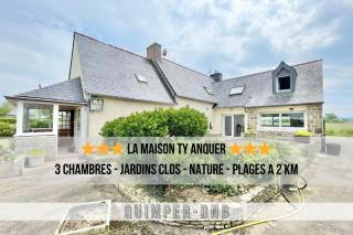 LA MAISON TY ANQUER - Jardin clos - Plages à 2 pas - Ploéven - 0