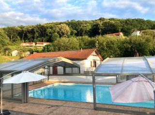 Oihana grand chalet de 2 à 6 pers climatisé avec piscine vue et calme à Hasparren-Pays Basque - Hasparren - 5