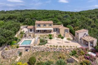 Bastide de Viens - vue Luberon, piscine chauffée, boulodrome - Viens - 9