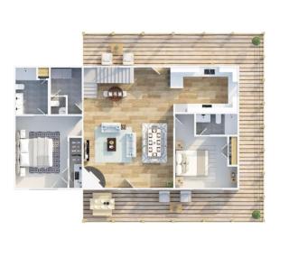 H5042 New Listing 3200 sqft CABIN with Game Room and Fire Pit and 3 Kings bed and Hot Tub - 8