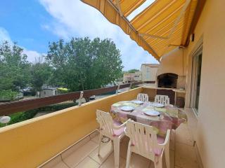 Appartement 2P Mezzanine, Grande Terrasse, Clim, Accès Direct Plage, Parking Privé - FR-1-326-831 - Marseillan - 0