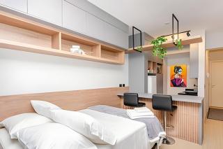 Studio incrível no Condo clube sky, batel soho by UROOMS - Curitiba - 6