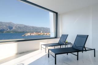 Luxury beachfront penthouse apartment with whirlpool and spacious rooftop terrace, Vinjerac - Vinjerac - 0