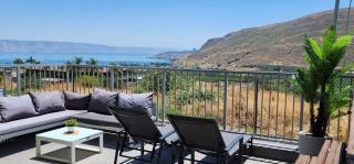 Magdala Infront Sea of Galilee and Mount Harbel - Migdal - 8
