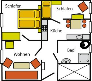 Haus Alina Ferienwohnung Krabbe - Büsum - 5