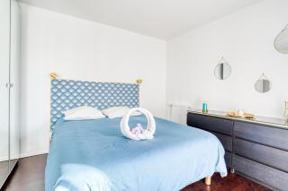 "Le Sérénity ", Appartement spacieux ,balcon, parking privé gratuit, netflix, proche CDG et Stade de France - Stains - 6