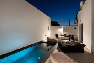Dazzling Santorini Villa Villa Luck 2 Bedrooms Furnished Sun Terrace With Private Heated Pool Perissa - 8
