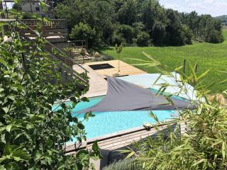 Maison en bois avec piscine privée chauffée, terrasse et jardin - Ideal famille et nature - FR-1-616-96 - Montagrier - 4