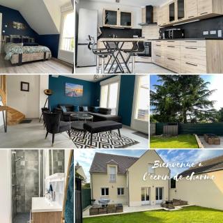 Magnifique villa 12 pers - 6 chambres avec salle de bain privative au Calme - 30 min Asterix - Ecrin de charme - Compiègne - 7