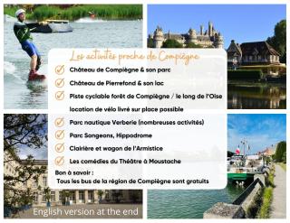 Magnifique villa 12 pers - 6 chambres avec salle de bain privative au Calme - 30 min Asterix - Ecrin de charme - Compiègne - 5