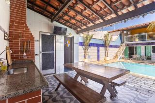 Casa Privativa com Piscina, Churrasqueira, Mesa de Sinuca - Iguaba Grande - 6