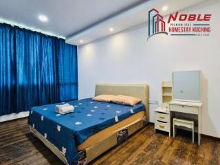 NOBLE Modern Vivacity Jazz Airport view 3BR 5-7pax - Kuching - 9