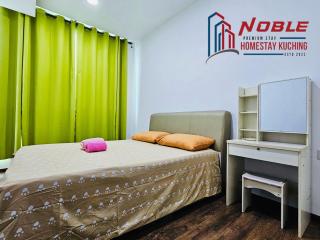 NOBLE Modern Vivacity Jazz Airport view 3BR 5-7pax - Kuching - 5