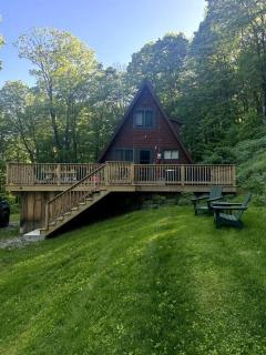 Cozy A-Frame Cabin Nestled In The Trees, Hot Tub - Killington - 0