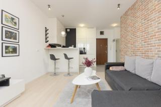 Subtle Colors Apartment in Warsaw with Furnished Balcony by Noclegi Renters - 4