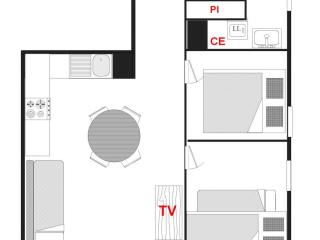 Appartement chaleureux avec balcon et parking privatif - FR-1-505-116 - 2