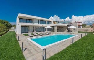 Luxusvilla "Bianca" nur 2 km vom Meer mit offener Terrasse, Pool, Sauna - Bužinija - 8