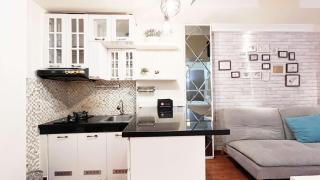 Stylish Studio Room at Apartment Vida View Makassar By Travelio - Pampang - 8