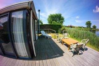 Chalet im Hafen mit Angelsteg infrarotsauna - Anjum - 0