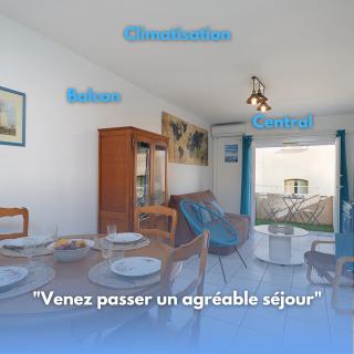 L'escapade, Port à 200m, climatisation et balcon - 0