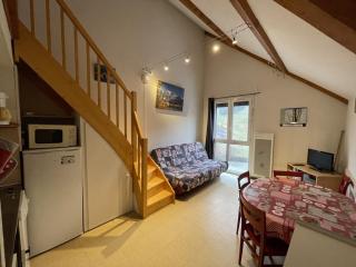 Studio cosy face aux pistes avec mezzanine et navette gratuite - FR-1-787-39 - Laveissière - 0