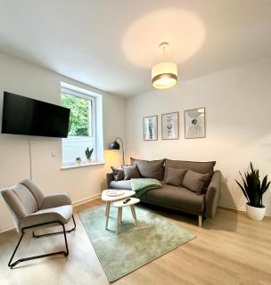 Modernes Apartment mit Queensize-Bett, NETFLIX, Küche, Erdgeschoss, Nähe AMEOS Klinik - Aschersleben - 8