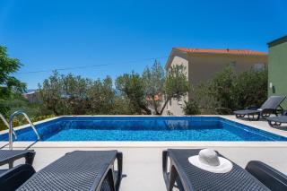 New! Villa Verde with 4 en-suite bedrooms, private pool, 200m from sandy beach - Duće - 9