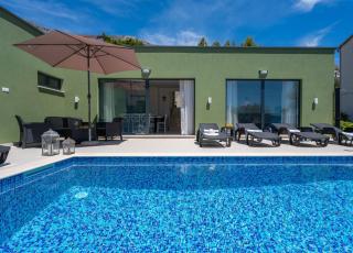 New! Villa Verde with 4 en-suite bedrooms, private pool, 200m from sandy beach - Duće - 3