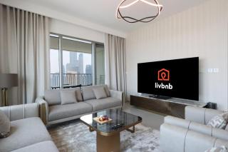 Livbnb Suites - Sky High 3BR next to Dubai Mall with Burj View - Dubái - 2
