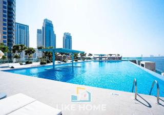 Like Home - 4206 Modern 1 BHK Apartment with Pool View - Dubai - 4