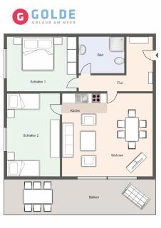 Appartementanlage am Strand Appartementanlage am Strand Große Brise - 4a - Brösum - 9