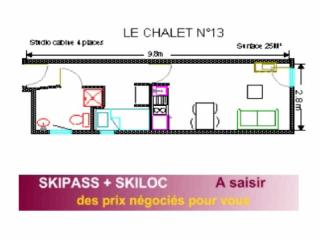 LE CHALET - Piscine 13 - Studio pour 4 Personnes MAE-8744 - Gourette - 5