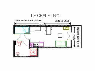 LE CHALET - Piscine 4 - Studio pour 4 Personnes MAE-8764 - Gourette - 5