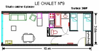 LE CHALET - Piscine 9 - Studio pour 6 Personnes MAE-8844 - Gourette - 5