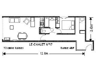 LE CHALET - Piscine 17 - 2 Pièces pour 6 Personnes MAE-8864 - Gourette - 6