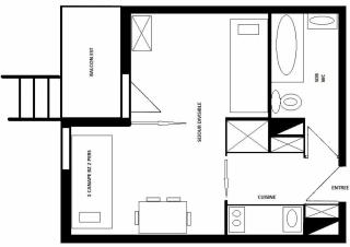 Résidence LES COTES - Studio pour 3 Personnes MAE-9594 - Aime La Plagne - 1