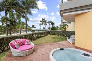Beachfront - Beach Garden 1BR condo - E124-2 - Palm-Eagle Beach - 0