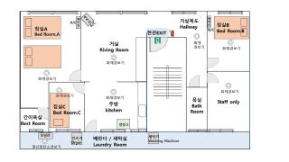 SeoulhouseJamsil,풀옵션,신규오픈,3룸,2화장실,넓은거실,4인쇼파,8인식탁,잠실,롯데월드,롯데타워,코엑스비즈니스,KSPO DOME,종합운동장,아산병원,삼성병원,강남성형외과 - 4