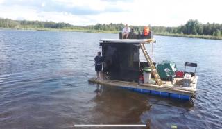 Raft on a forest lake - Līči - 3