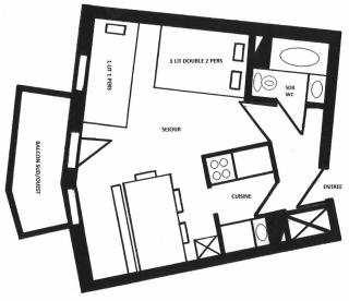 Résidence LE BASTION I - Studio pour 3 Personnes MAE-9634 - Aime La Plagne - 2