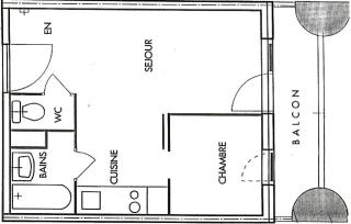 Résidence Le Cervin - 2 pièces 4/5 pers- WIFI- Le CERVIN- PLAGNE SOLEIL MAE-8044 - Aime La Plagne - 3