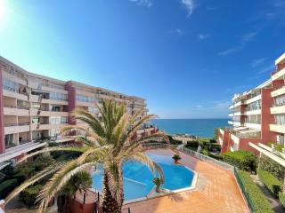 Appartement familial 5 pers, piscine, front de mer, parking, proche commerces - FR-1-338-553 - Sète - 0