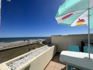 Studio lumineux face mer avec terrasse et parking, proche port et commerces, 4P - FR-1-799-31 - Le Barcarès - 0