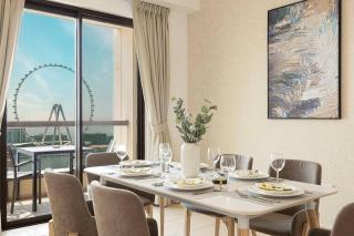 Dubai Eye & Sea View, 1-min walk to JBR Beach, Luxurious Beach Retreat! - Dubái - 7