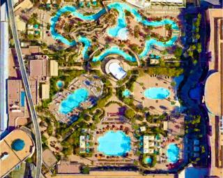 Panorama Vista Suite- 1br 2ba, Full Kitchen, Strip View, Balcony, Corner Unit - Las Vegas - 9
