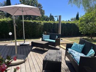 Bas de villa avec piscine privée, grande terrasse, proche village et plage, BBQ, terrain de pétanque - FR-1-726-52 - La Croix-Valmer - 6