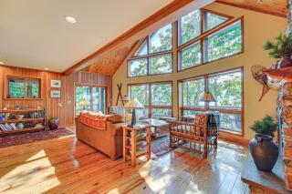 Waterfront Lake George Lodge with Boat Dock and Deck! - 7